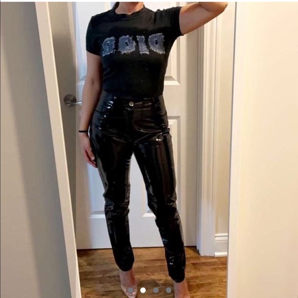 Vintage Christian Dior ‘denim patchwork’ tee - Picture 2 of 4